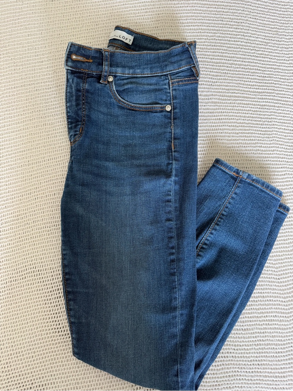 LOFT Women's Medium Blue Skinny Jeans